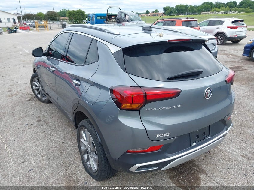 Vin: kl4mmfsl8mb178582, lot: 45934073, buick encore gx fwd essence 20213