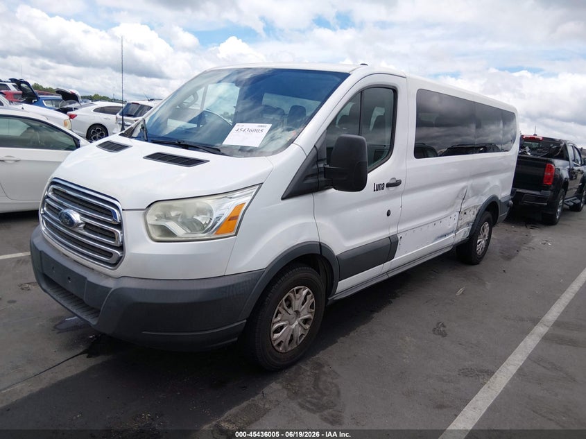 2017 Ford Transit, Левый зад, IAAI, VIN 1FBZX2YMXHKA28429 — фото 2