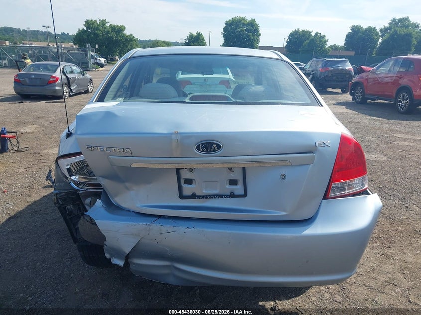 2008 Kia Spectra Ex VIN: KNAFE122485560387 Lot: 45436030
