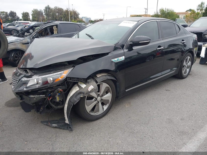 2014 Kia Optima Hybrid Ex KNAGN4ADXE5070394 photo 1