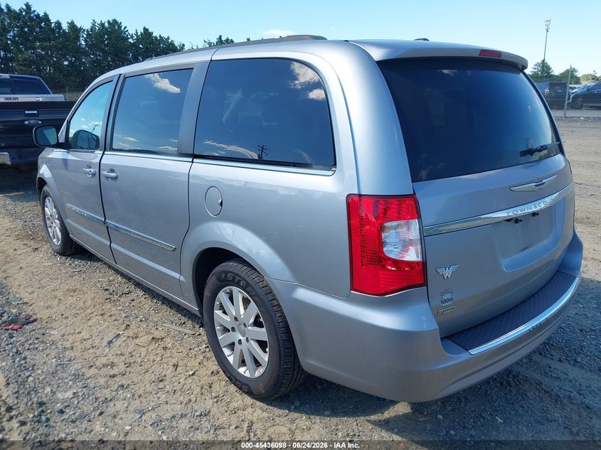 Vin: 2c4rc1bg9gr267555, lot: 45934198, chrysler town & country touring 20163
