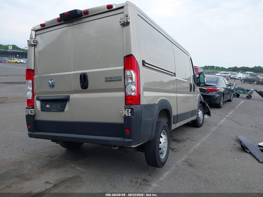 Vin: 3c6lrvvg1pe510825, lot: 45934209, ram promaster 2500 low roof 136 wb 20234