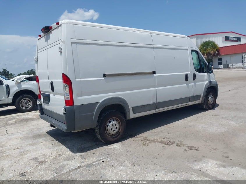 Vin: 3c6trvdg4he517478, lot: 45934404, ram promaster 2500 high roof 159 wb 20174