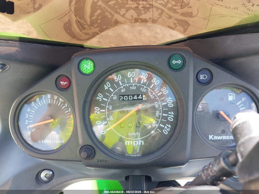 2008 Kawasaki Ex250 J VIN: JKAEXMJ118DA09405 Lot: 45436438