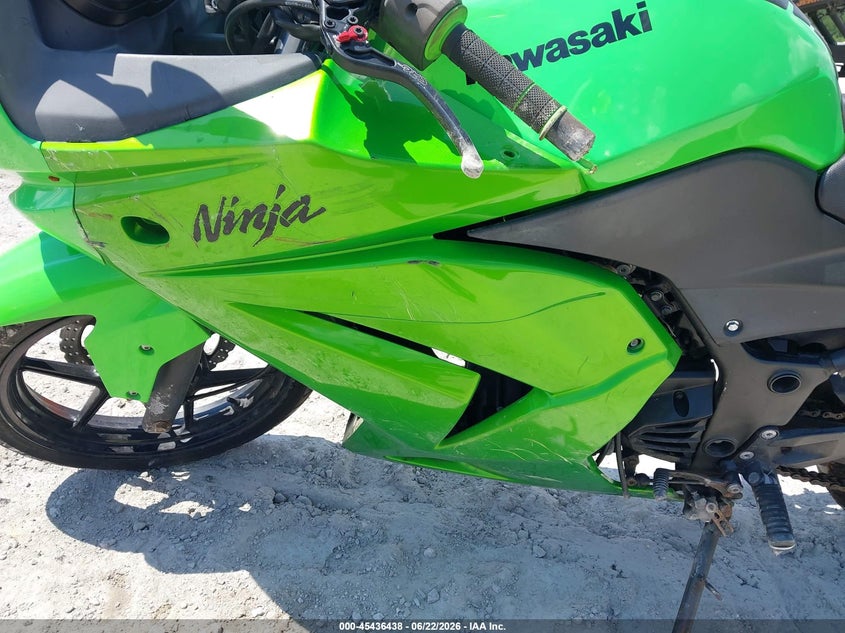 2008 Kawasaki Ex250 J VIN: JKAEXMJ118DA09405 Lot: 45436438