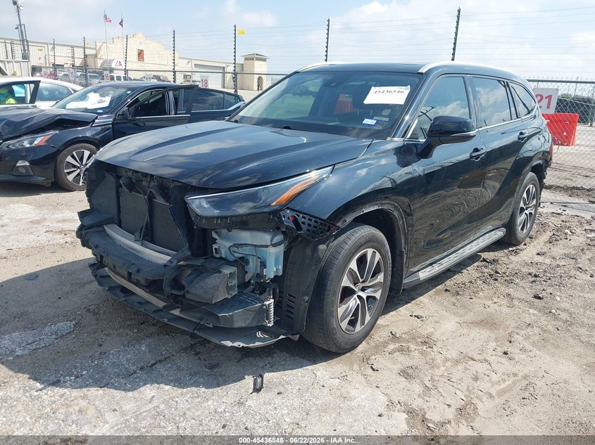 Vin: 5tdgzrah6ns560932, lot: 45934647, toyota highlander xle 20222