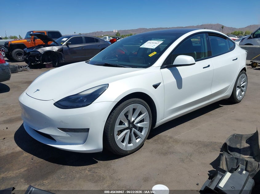2022 Tesla Model 3 Long Range Dual Motor All-Wheel Drive 5YJ3E1EB4NF187024 photo 1