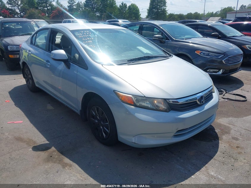 HONDA CIVIC 2012 VIN 19XFB2F57CE069699