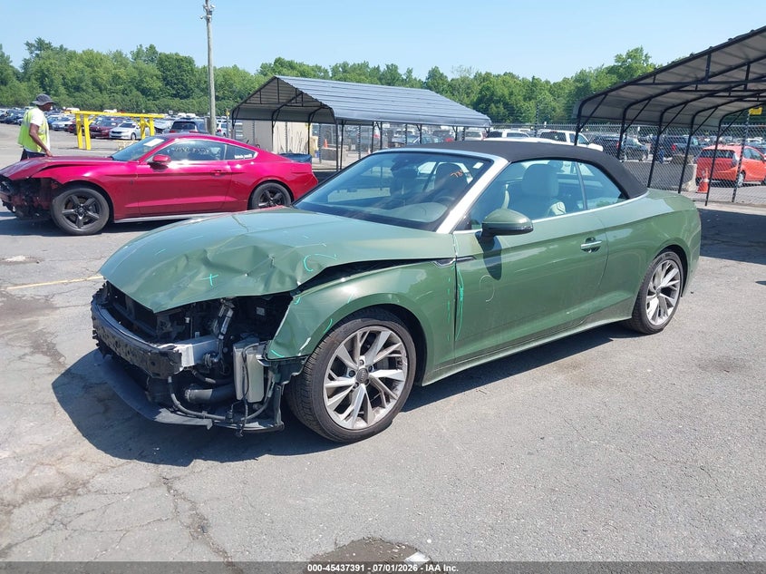 Vin: wauwngf55ln002256, lot: 45935490, audi a5 cabriolet premium plus 45 tfsi quattro s tronic 20202