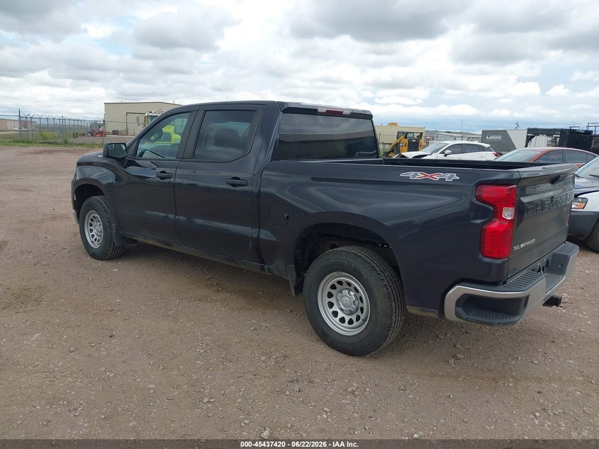 Vin: 3gcudaed4pg203714, lot: 45935520, chevrolet silverado 1500 4wd  short bed wt 20233