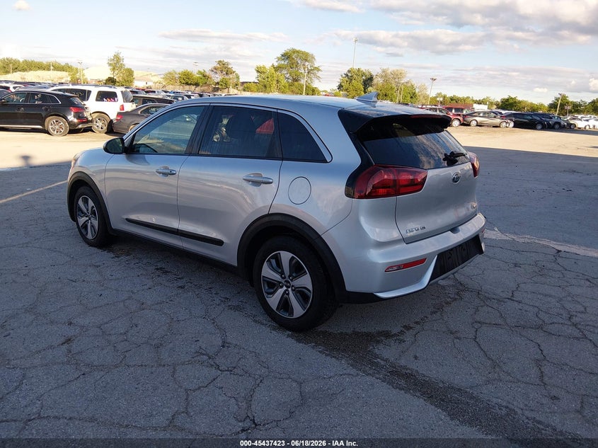 Vin: kndcb3lc6j5160693, lot: 45935524, kia niro fe 20183