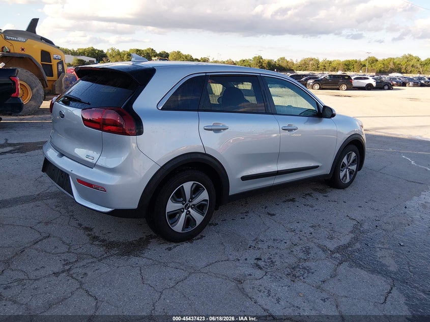 Vin: kndcb3lc6j5160693, lot: 45935524, kia niro fe 20184