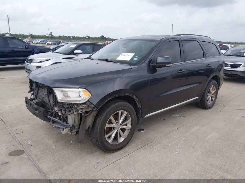 Vin: 1c4rdjdg2fc101444, lot: 45935627, dodge durango limited 20152