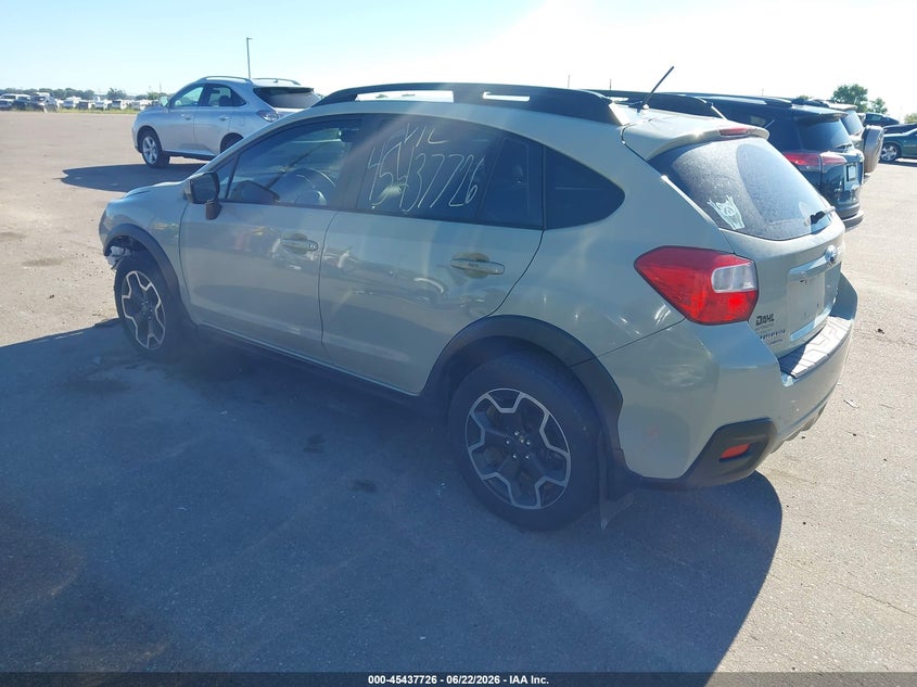 Vin: jf2gpadc8f8230286, lot: 45935826, subaru xv crosstrek 2.0i premium 20153