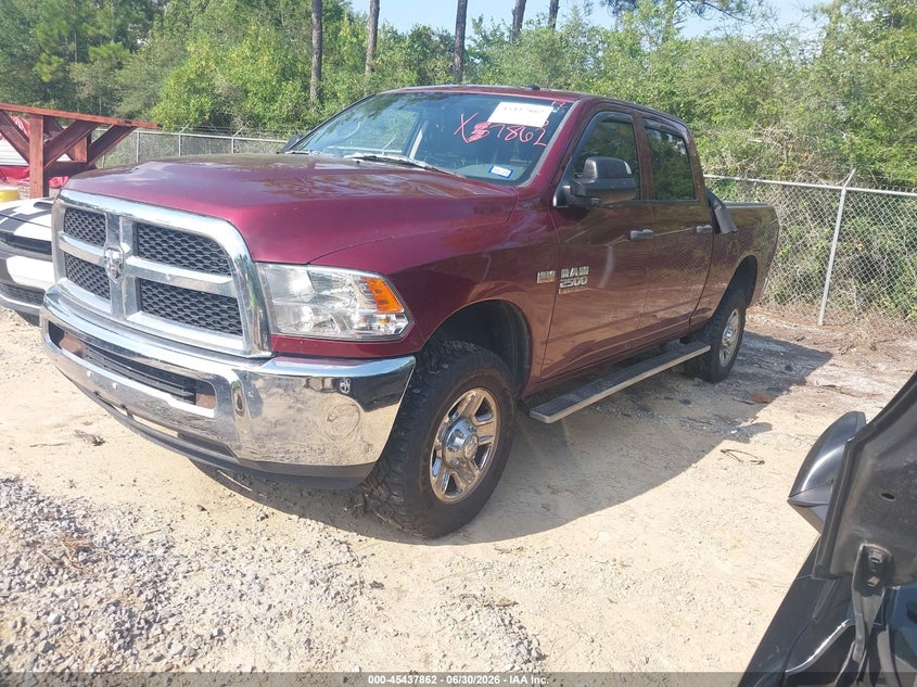 Vin: 3c6ur5cj3hg763458, lot: 45935962, ram 2500 tradesman  4x4 6'4 box 20172