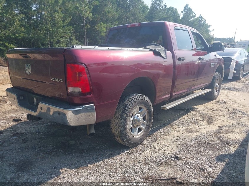 Vin: 3c6ur5cj3hg763458, lot: 45935962, ram 2500 tradesman  4x4 6'4 box 20174