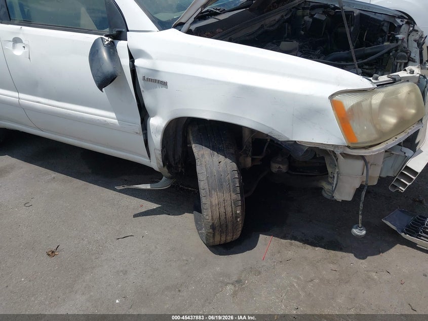 2001 TOYOTA HIGHLANDER SPORT UTILITY VEHICLE 3.0L V-6 DOHC, VVT, 220HP