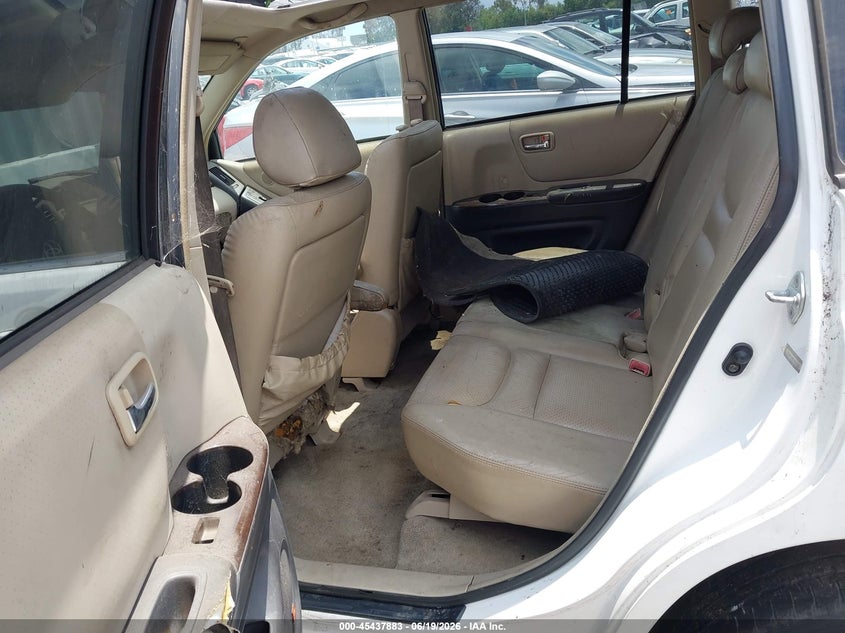 2001 TOYOTA HIGHLANDER SPORT UTILITY VEHICLE 3.0L V-6 DOHC, VVT, 220HP