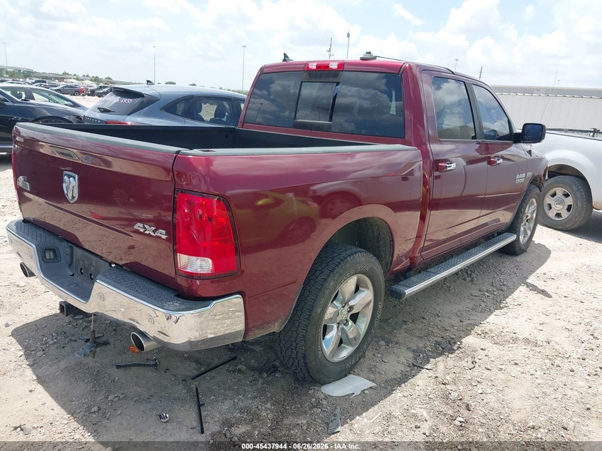 Vin: 1c6rr7lt0hs531699, lot: 45936044, ram 1500 big horn  4x4 5'7 box 20174