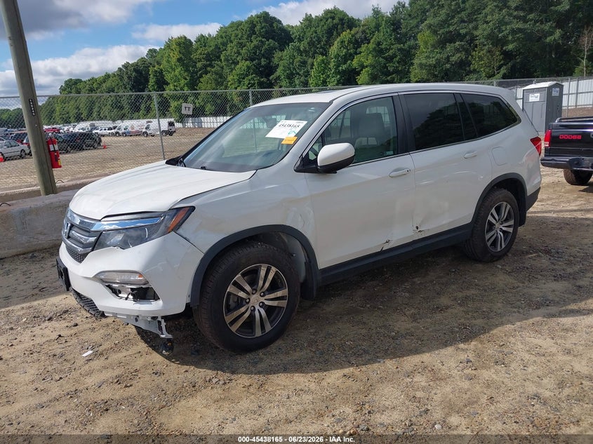 Vin: 5fnyf6h53hb091993, lot: 45936265, honda pilot ex-l 20172
