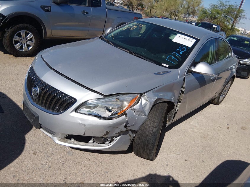 Vin: 2g4gk5ex2g9177253, lot: 45936383, buick regal turbo 20162