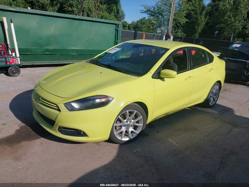 Vin: 1c3cdfba2dd179235, lot: 45936527, dodge dart rallye 20132