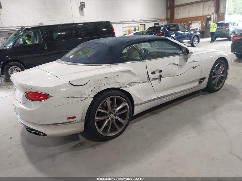 2022 BENTLEY CONTINENTAL GT CABRIO 4.0L V-8 DI, DOHC, VVT, TURBO, 542HP