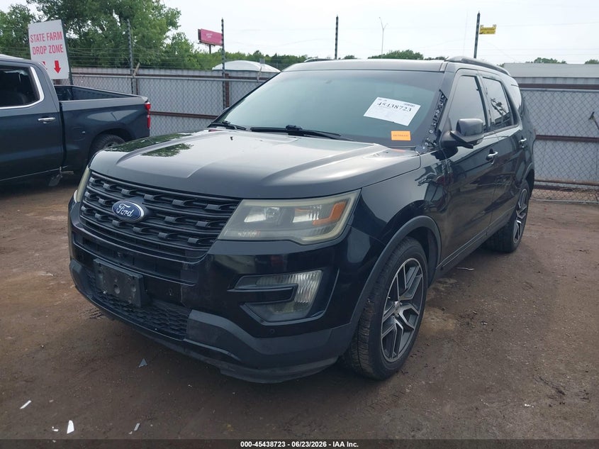 Vin: 1fm5k8gt2gga43654, lot: 45936823, ford explorer sport 20162