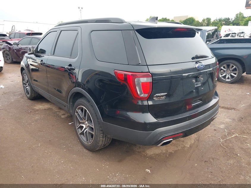 Vin: 1fm5k8gt2gga43654, lot: 45936823, ford explorer sport 20163