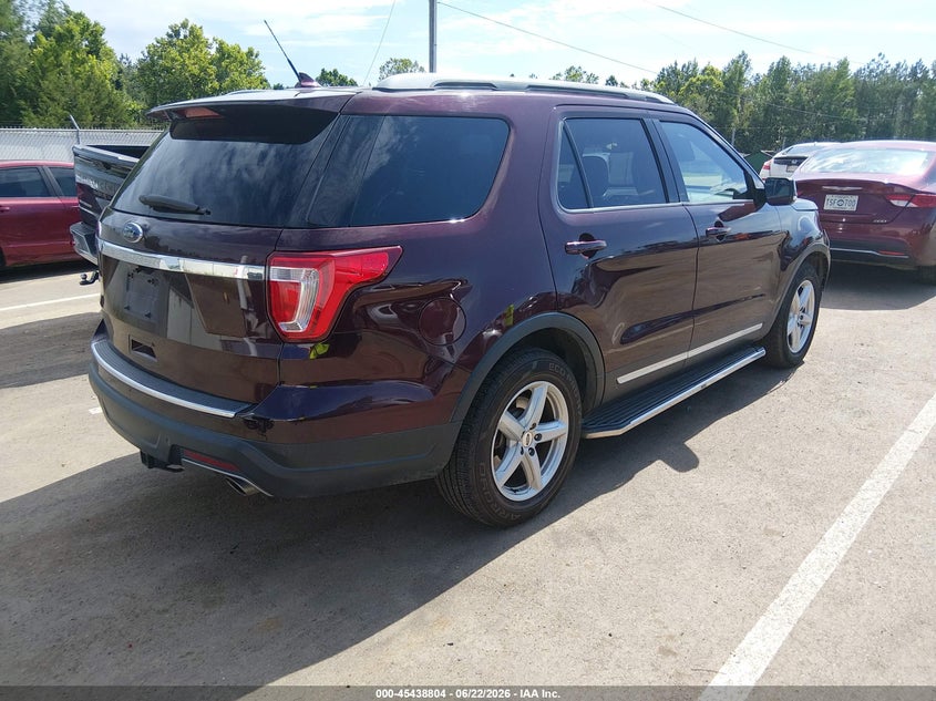 Vin: 1fm5k7d86jga11999, lot: 45936904, ford explorer xlt 20184