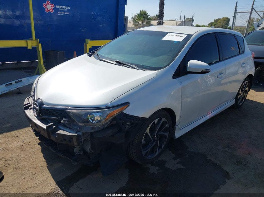 Vin: jtnkarje8gj512075, lot: 45936946, scion im 20162