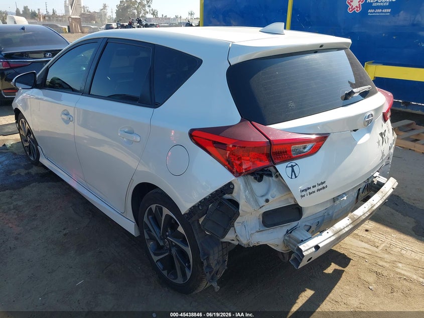 Vin: jtnkarje8gj512075, lot: 45936946, scion im 20163