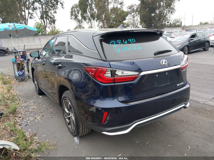 Vin: jtjdzkca3k2020335, lot: 45937050, lexus rx 350l luxury 20193