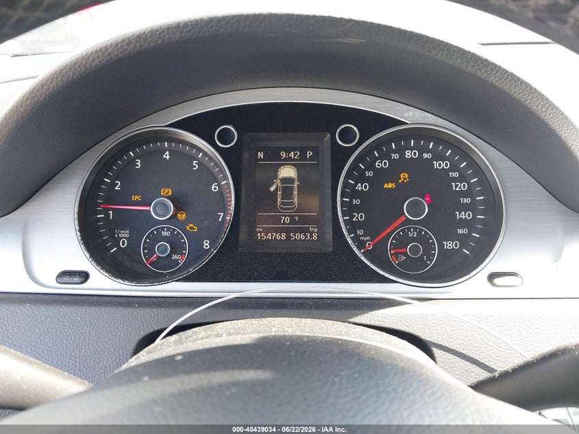 2013 Volkswagen Cc 2.0T Sport VIN: WVWBP7AN2DE551594 Lot: 45439034