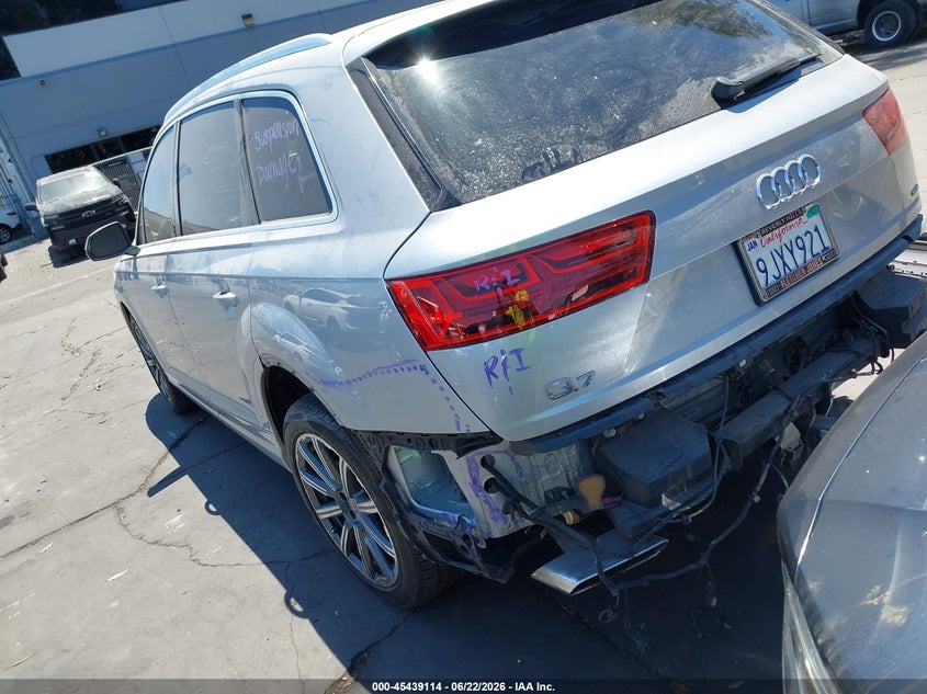 Vin: wa1lhaf79jd001751, lot: 45937214, audi q7 2.0t premium 20183