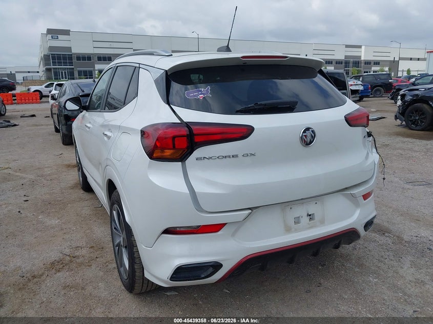 Vin: kl4mmdsl7nb036715, lot: 45937458, buick encore gx fwd select 20223
