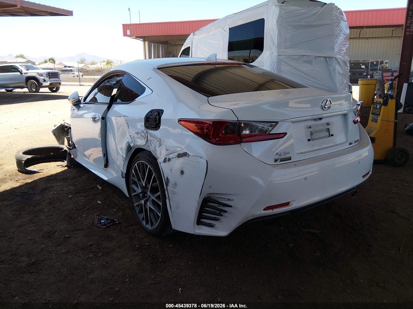 Vin: jthhe5bc9f5002820, lot: 45937479, lexus rc 350 20153