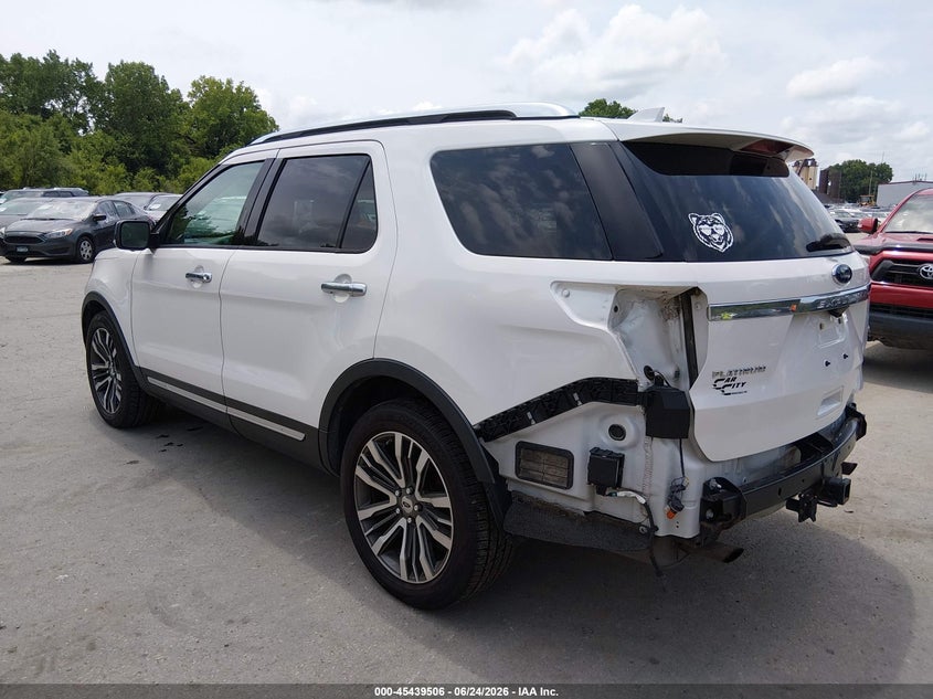 Vin: 1fm5k8ht7hgd62631, lot: 45937606, ford explorer platinum 20173