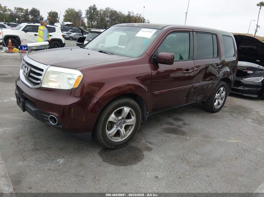 Vin: 5fnyf3h44fb023253, lot: 45937681, honda pilot ex 20152