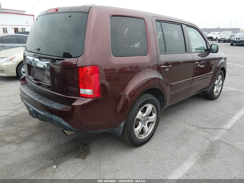 Vin: 5fnyf3h44fb023253, lot: 45937681, honda pilot ex 20154