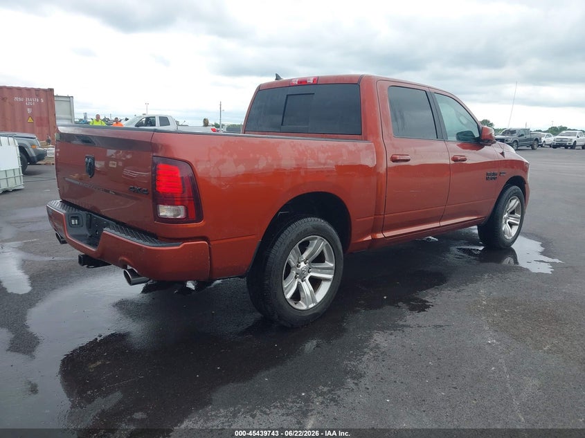 Vin: 1c6rr7mt8hs713407, lot: 45937852, ram 1500 sport  4x4 5'7 box 20174
