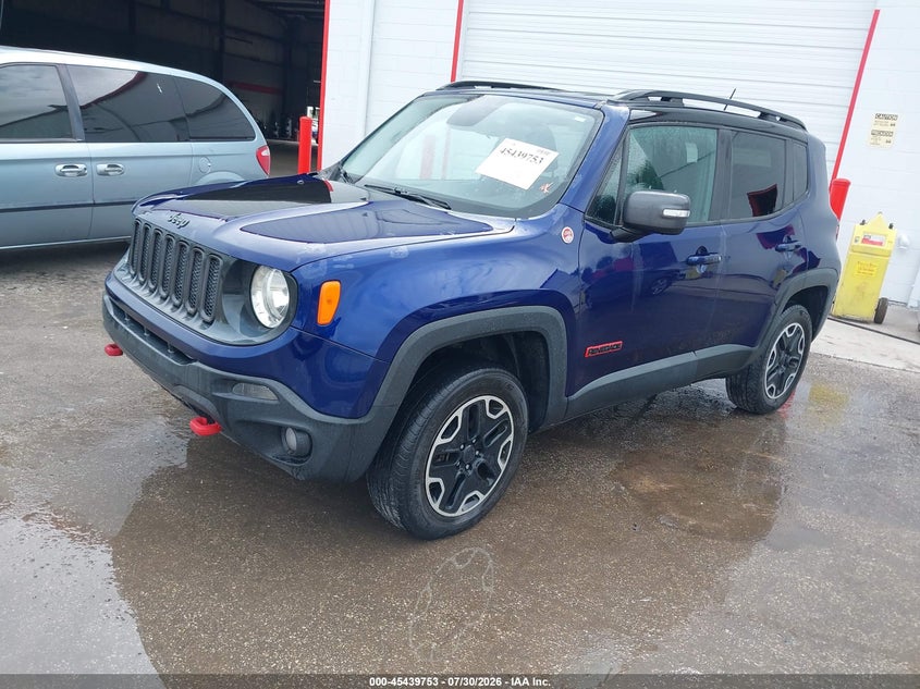Vin: zaccjbcbxhpe50201, lot: 45937862, jeep renegade trailhawk 4x4 20172
