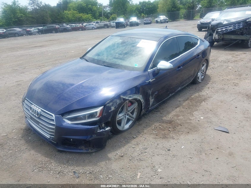 Vin: waub4cf59ja011802, lot: 45937940, audi s5 3.0t premium plus 20182