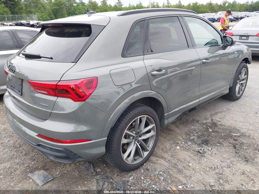 Vin: wa1decf36s1019150, lot: 45937949, audi q3 premium 45 tfsi s line quattro tiptronic 20254