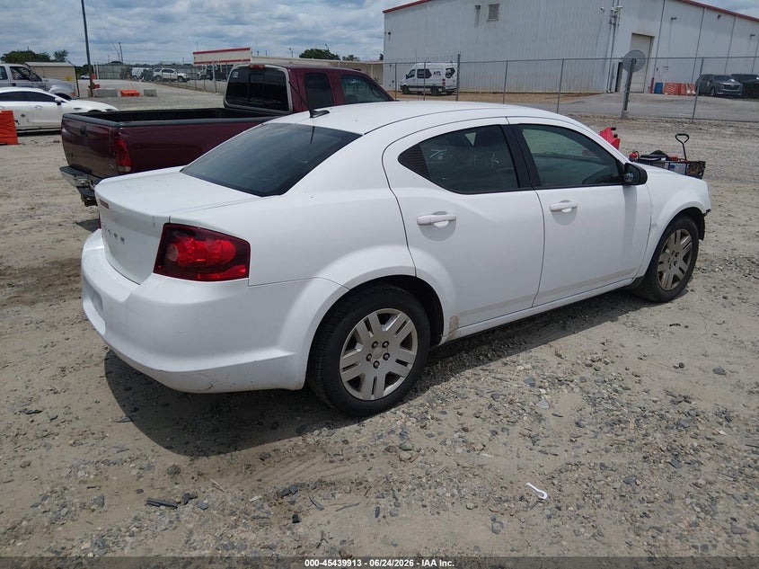 Vin: 1c3cdzab5en144373, lot: 45938022, dodge avenger se 20144