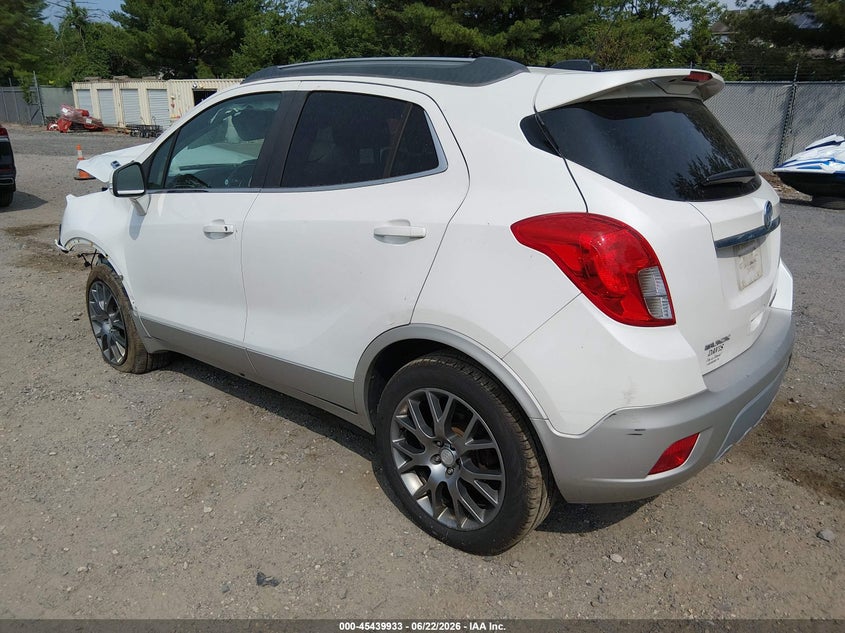 Vin: kl4cj2sm7gb636185, lot: 45938042, buick encore sport touring 20163