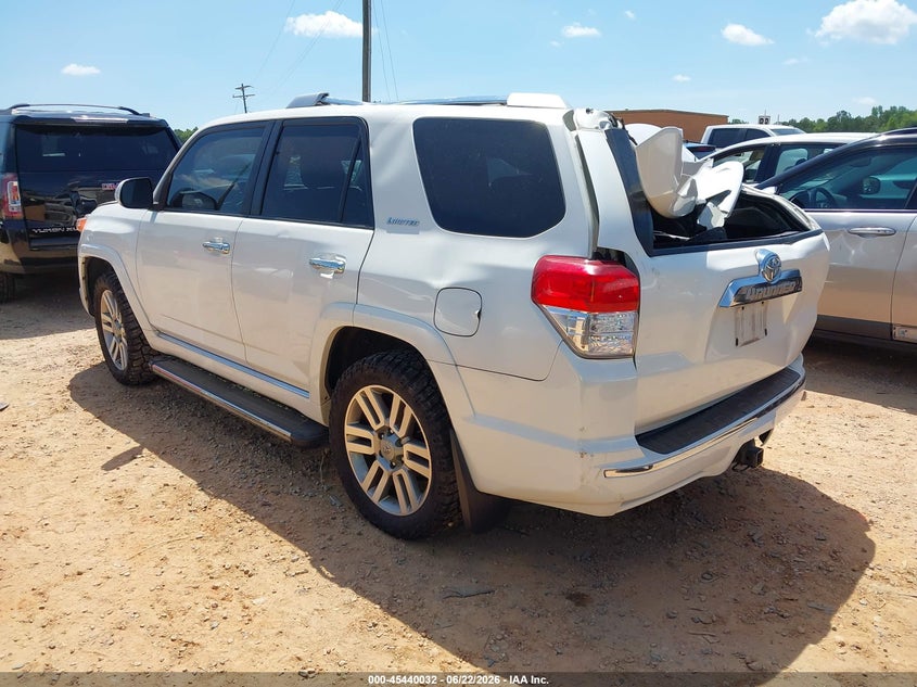 Vin: jtebu5jr3b5038587, lot: 45938141, toyota 4runner limited v6 20113