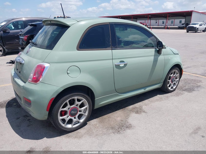 Vin: 3c3cffbr6ft619745, lot: 45938178, fiat 500 sport 20154