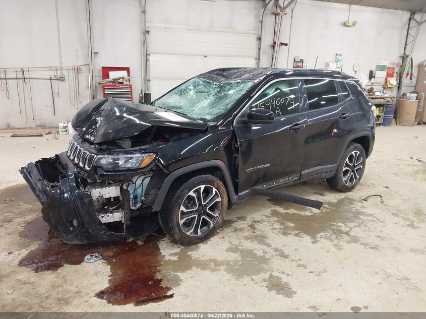 Vin: 3c4njdcn3pt527254, lot: 45938183, jeep compass limited 4x4 20232