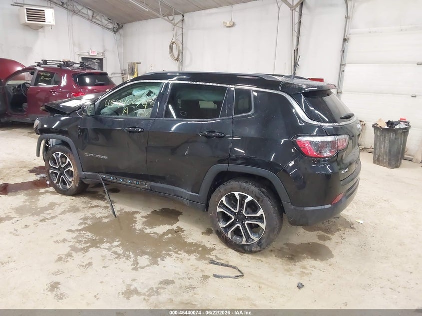 Vin: 3c4njdcn3pt527254, lot: 45938183, jeep compass limited 4x4 20233